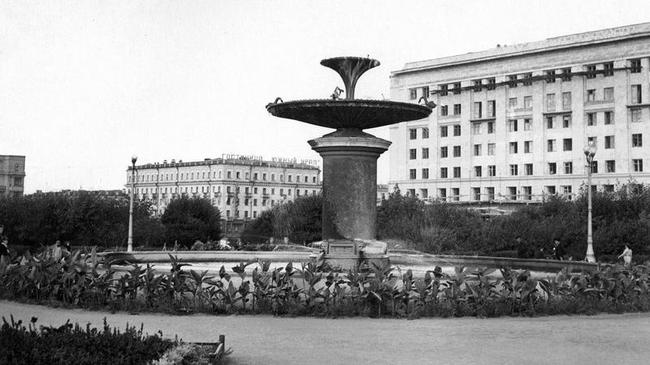 Челябинск, фонтан, фотография начала 20-того века.