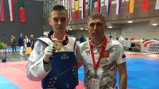Челябинский тхэквондист взял золото международного турнира в Австрии