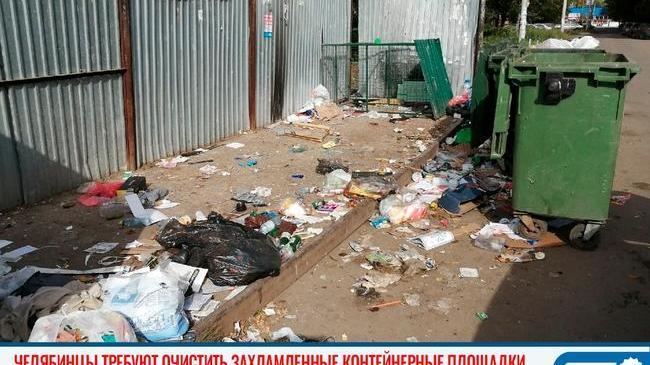 😠 Челябинцы требуют очистить контейнерные площадки, захламленные мусором 