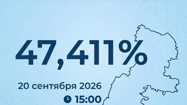 🗳️ К 15:00 на выборах в Челябинской области проголосовали 47,41% избирателей