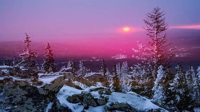 🌅 Огненный закат на хребте Уреньга