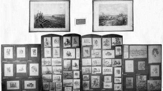 1956 год. Первая выставка работ членов изокружка техникума. 