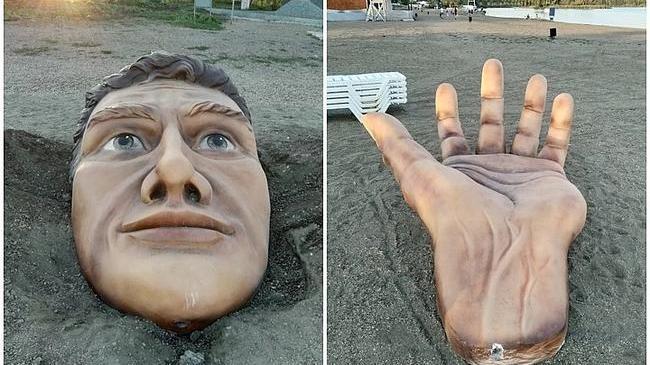 Пляжный великан😃