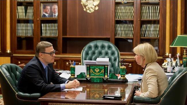 Врио губернатора Челябинской области встретился с Ириной Гехт