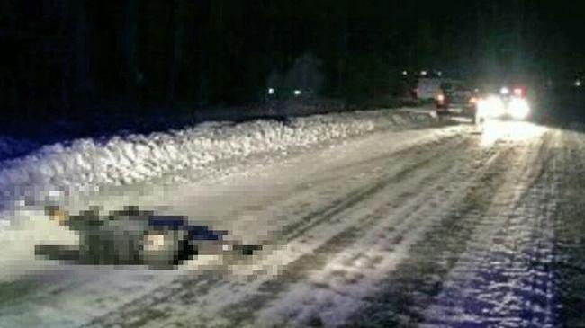 В Челябинской области джип задавил пешехода, лежащего на дороге