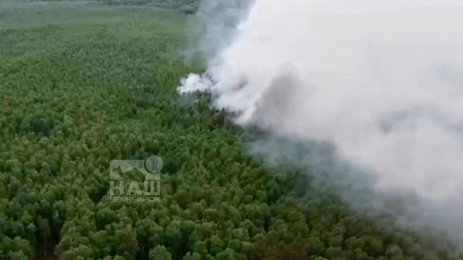 🔥 Мощный торфяной пожар тушат вторые сутки в Аргаяшском районе
