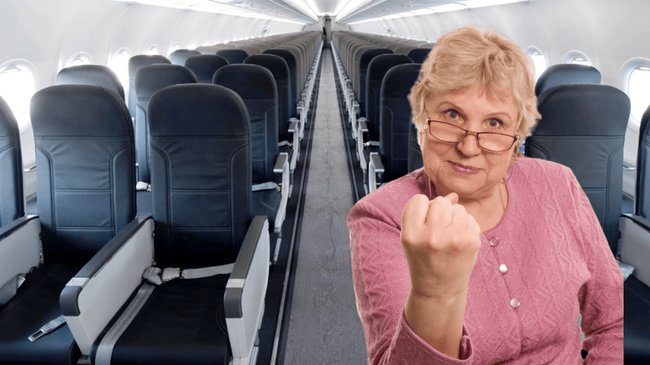 🛩 Пенсионерка устроила скандал в самолёте — ей не позволили запить таблетки алкоголем
