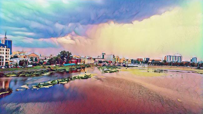 Краски Челябинска. Набережная Реки Миасс, Челябинск