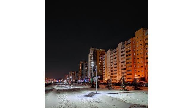 Спокойной ночи,Челябинск 🌠 Новая аллея на Академика Королёва😃Как вам?