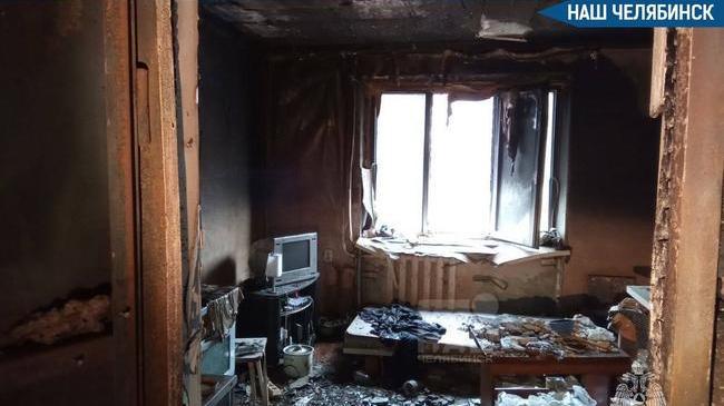 😨 В Челябинске на пожаре спасли мужчину