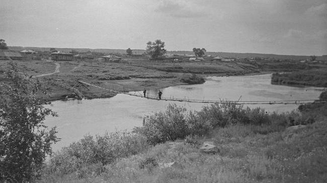 😌 А когда-то все выглядело вот так...Старый казанцевский мостик,1959г. 
