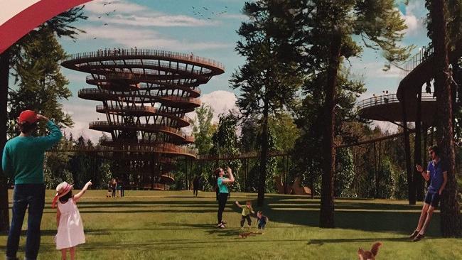 Башня Тамерлана и игровая для белок: как архитекторы предлагают обустроить парк на Северке