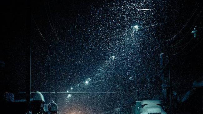 Вечерний снегопад ❄❄