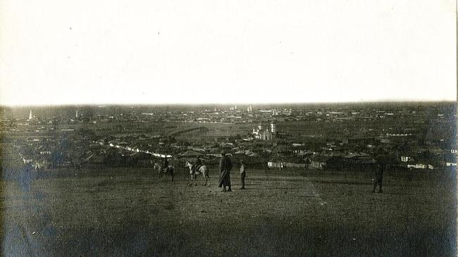 Вид Челябинска с холма, 1918г.