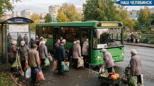 🚌 Садовые автобусы в Челябинске уходят на зимний перерыв