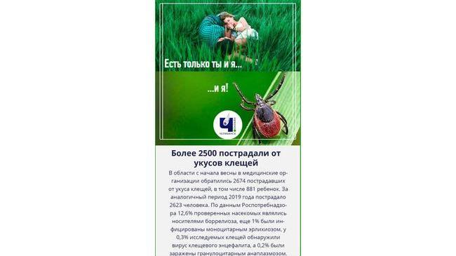 🐞 На Южном Урале растет число пострадавших от укусов клещей