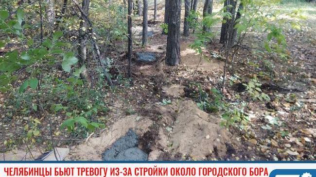 ❗ Челябинские общественники бьют тревогу из-за стройки около городского бора 🌲 