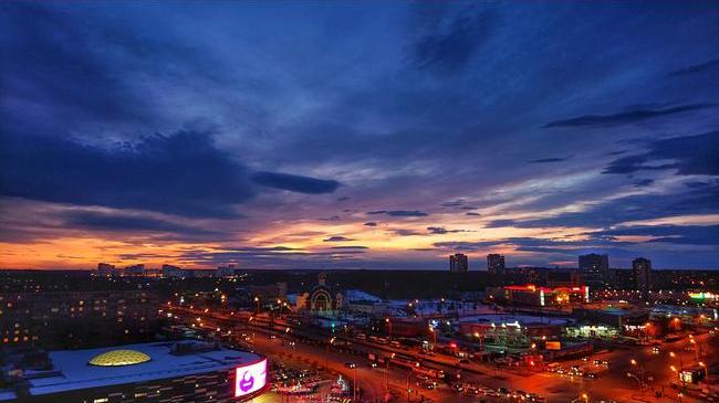 Закат в челябинске сегодня фото