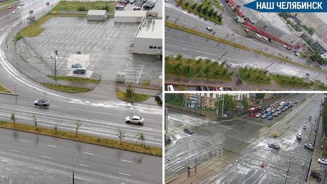🫧 На дорогах Челябинска сегодня заметили пену 
