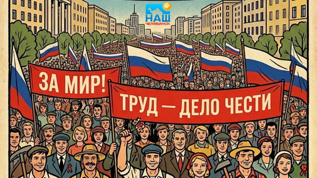 🕊️ Дорогие челябинцы! Поздравляем вас с праздником Весны и Труда! 