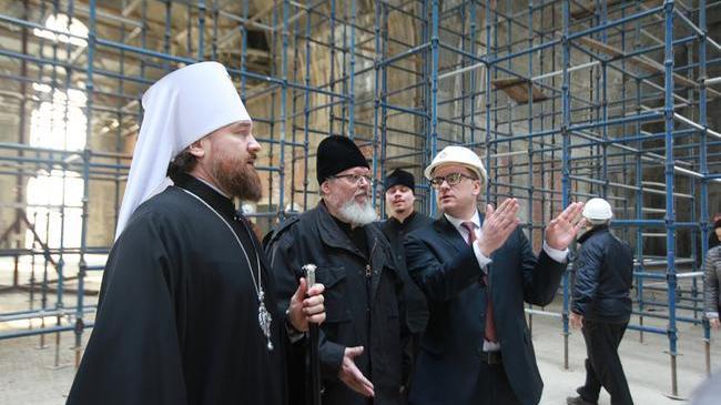 Собор станет лицом города: Алексей Текслер побывал на стройплощадке кафедрального собора