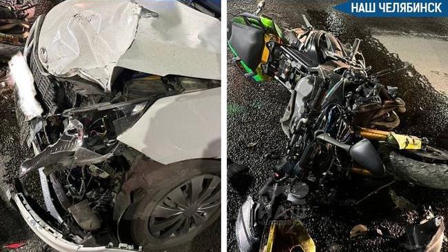 🏍️ Легковушка и мотоцикл столкнулись на улице Калинина 