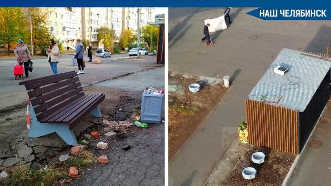 😠 Жители Челябинска возмущены наглостью владельцев киоска, который вернулся на газон через несколько дней после сноса. 