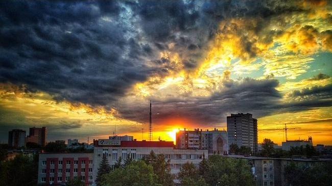 Шикарный закат в Челябинске! 😍