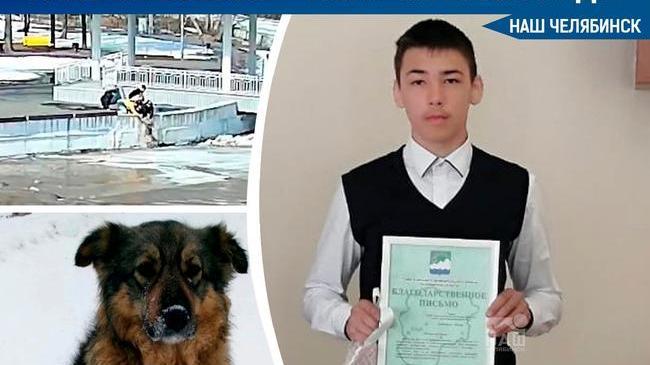 👏🏻 Юные герои с города Аша, спасшие собаку во время ледохода, награждены благодарственными письмами и подарками 