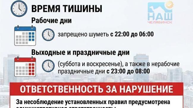 🔊 Жителей Челябинской области предупреждают о штрафах за шум в новогодние праздники
