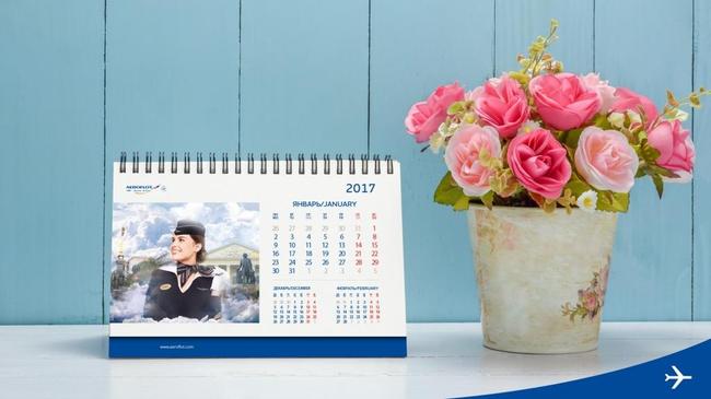 Стюардесса из Челябинска попала на первую страницу календаря «Аэрофлота»