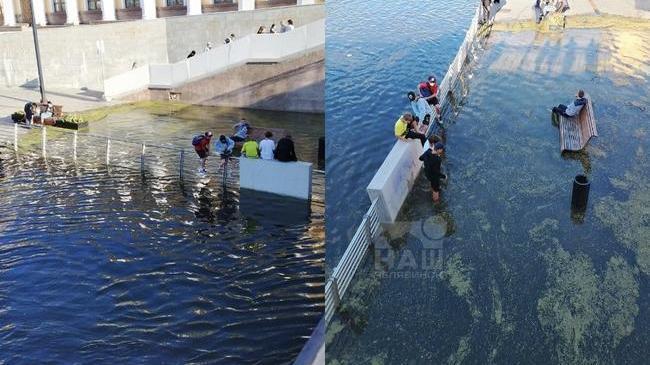 😁 Челябинцы отдыхают на набережной, несмотря на воду