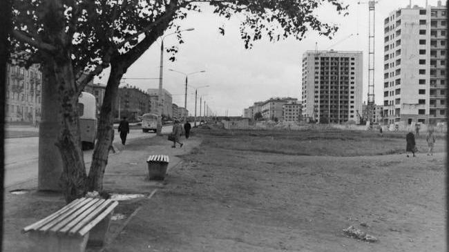 🏗 Строительство 14-этажек на пр. Ленина, 70-е годы. 