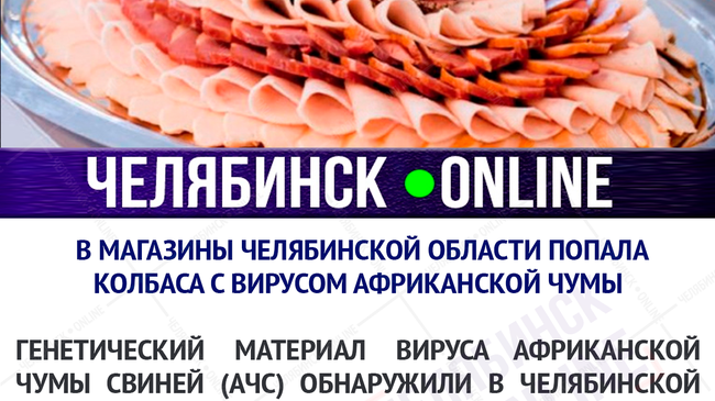 😱 В магазины Челябинской области попала колбаса с вирусом африканской чумы.