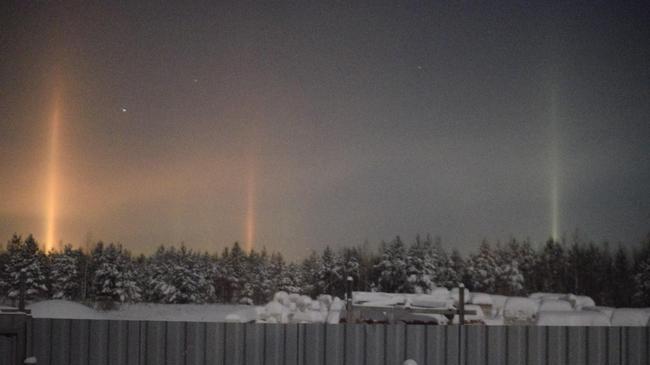 В Снежинске сфотографировали таинственные свечения в ночном небе