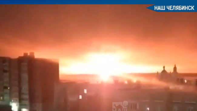 ⚡️🔥 Под Чебаркулем сегодня ночью взорвался газопровод. 