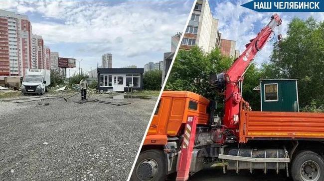 🚧 В Челябинске снесли две незаконные парковки
