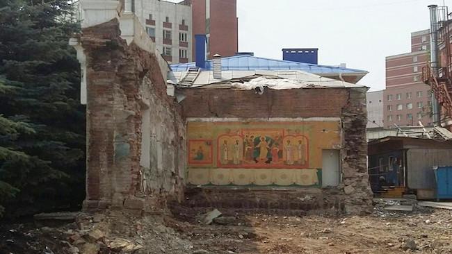 В центре Челябинска снесли старинное здание православного храма 