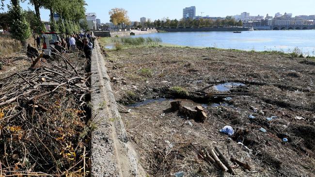 В Челябинске начали чистить болото на реке Миасс