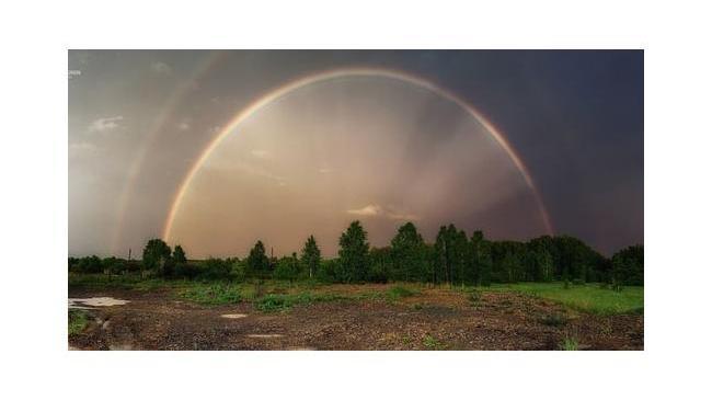 Удивительно красивая радуга в окрестностях Челябинска 🌈