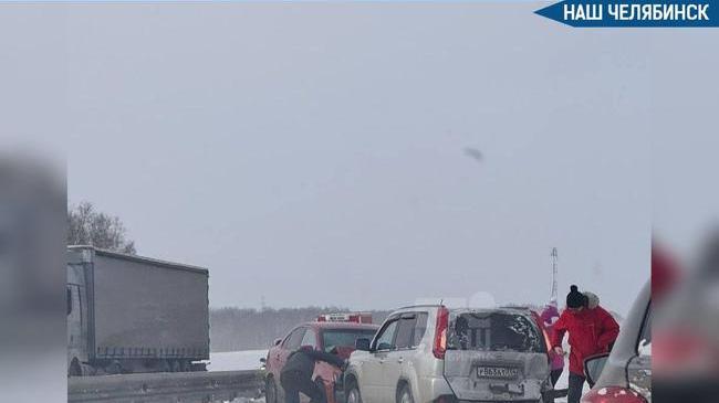 🚧 М-5 встала в пробке из-за массового ДТП