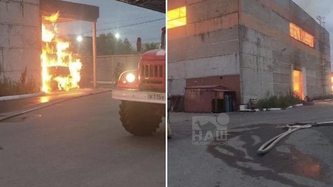 🔥 Этим утром в Челябинске произошел серьезный пожар на производстве