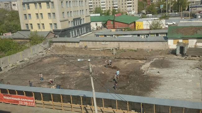 Челябинские археологи ищут старинные артефакты на месте будущего бизнес-центра 