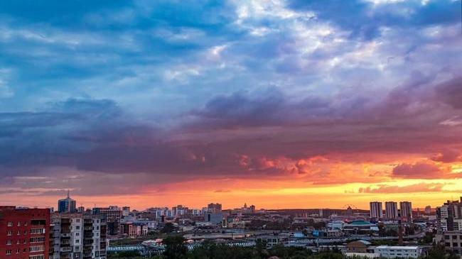 Красивый закат в Челябинске ❤