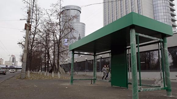 В Челябинске заменят зеленые остановки за 27 миллионов, которые ставили к приезду Путина