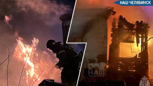 😱 Челябинец погиб при пожаре в частном доме