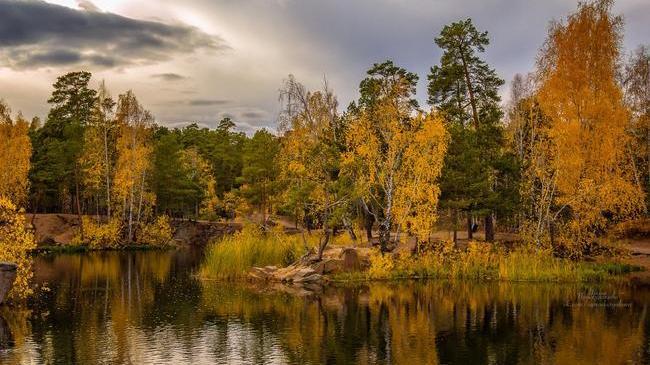 Вечер. Парк Гагарина. Челябинск.