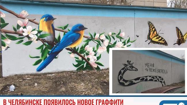 ⚡В Челябинске на месте закрашенного граффити появился новый рисунок