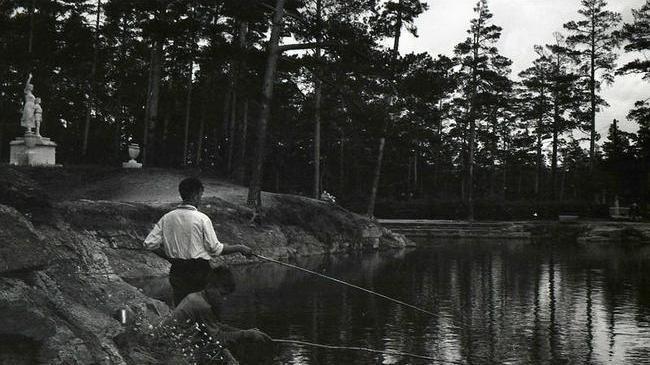 🐟 В парке на рыбалке, 1960-е. Парк культуры и отдыха. Каменоломни. 