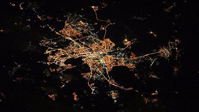 Космонавт сфотографировал Челябинск с борта МКС: «Энергетики настолько суровы…»